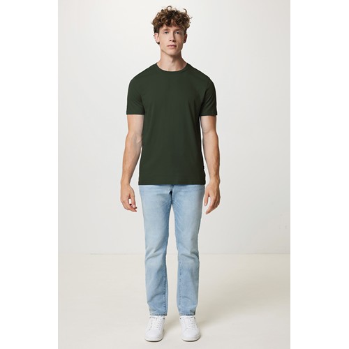 kaki Camiseta IQONIQ Bryce algodón reciclado