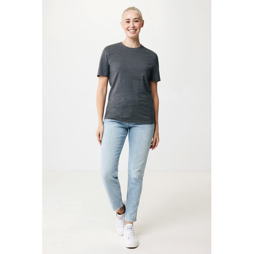 antracita chiné Camiseta IQONIQ Manuel algodón reciclado sin teñir