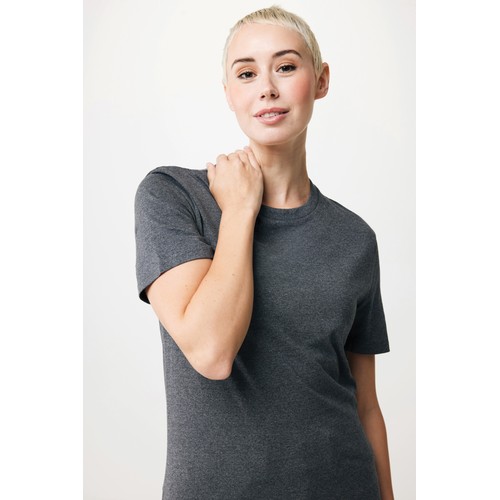 antracita chiné Camiseta IQONIQ Manuel algodón reciclado sin teñir