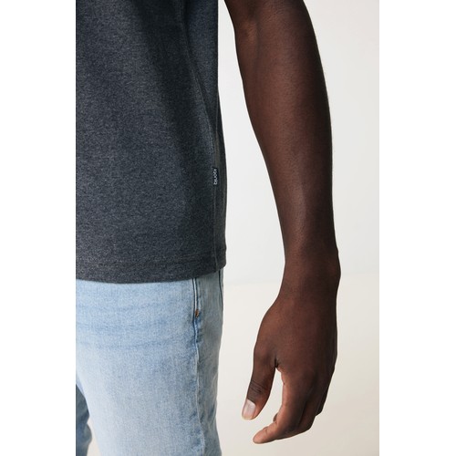 antracita chiné Camiseta IQONIQ Manuel algodón reciclado sin teñir