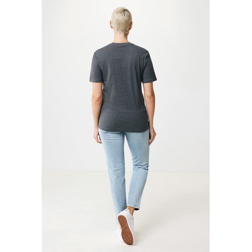 antracita chiné Camiseta IQONIQ Manuel algodón reciclado sin teñir