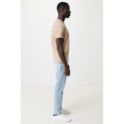 marron chiné Camiseta IQONIQ Manuel algodón reciclado sin teñir