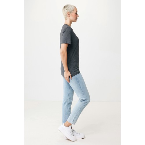 antracita chiné Camiseta IQONIQ Manuel algodón reciclado sin teñir