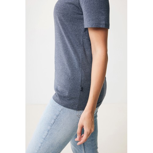 azul marino chiné Camiseta IQONIQ Manuel algodón reciclado sin teñir