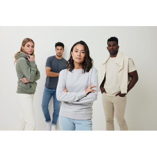 marron chiné Camiseta IQONIQ Manuel algodón reciclado sin teñir