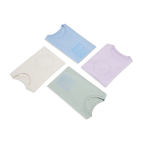 natural Camiseta IQONIQ Manuel algodón reciclado sin teñir