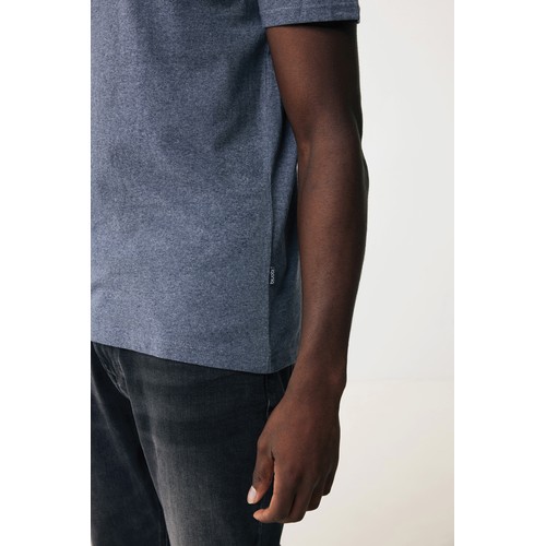 azul marino chiné Camiseta IQONIQ Manuel algodón reciclado sin teñir