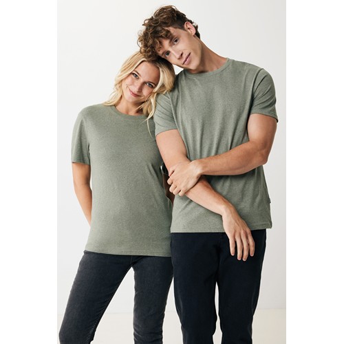 verde chiné Camiseta IQONIQ Manuel algodón reciclado sin teñir