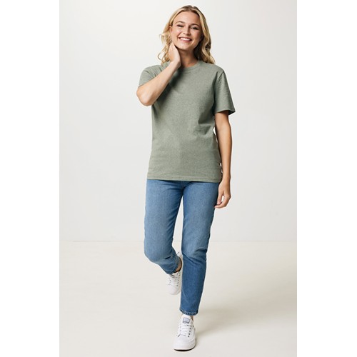 verde chiné Camiseta IQONIQ Manuel algodón reciclado sin teñir
