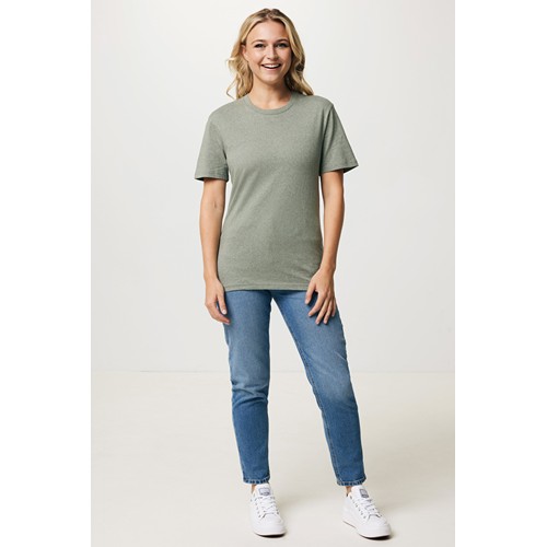 verde chiné Camiseta IQONIQ Manuel algodón reciclado sin teñir