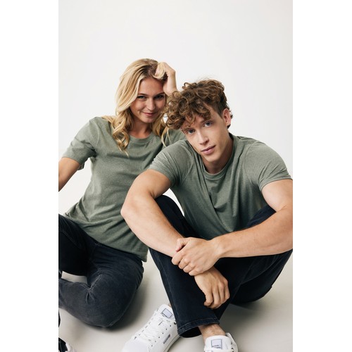 verde chiné Camiseta IQONIQ Manuel algodón reciclado sin teñir