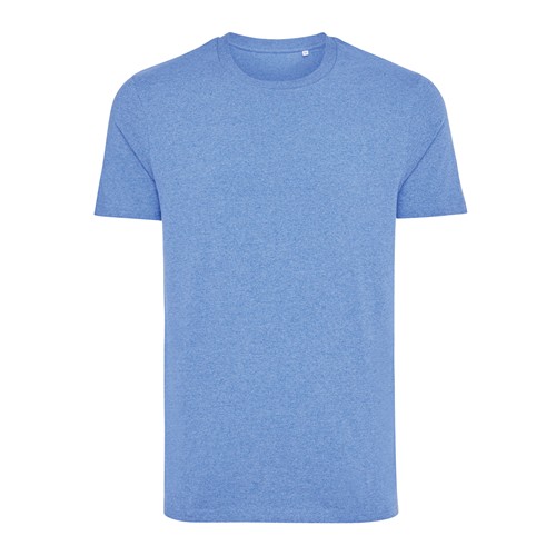 azul chiné Camiseta IQONIQ Manuel algodón reciclado sin teñir