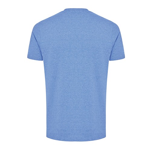 azul chiné Camiseta IQONIQ Manuel algodón reciclado sin teñir