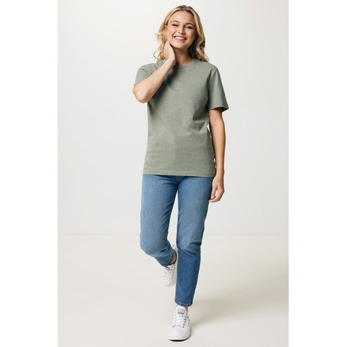 verde chiné Camiseta IQONIQ Manuel algodón reciclado sin teñir