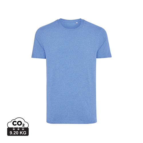 azul chiné Camiseta IQONIQ Manuel algodón reciclado sin teñir