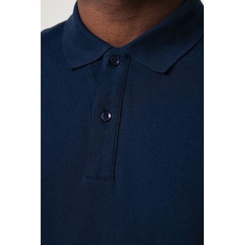 azul marino IQONIQ Yosemite Polo Piqué Unisex Algodón Reciclado