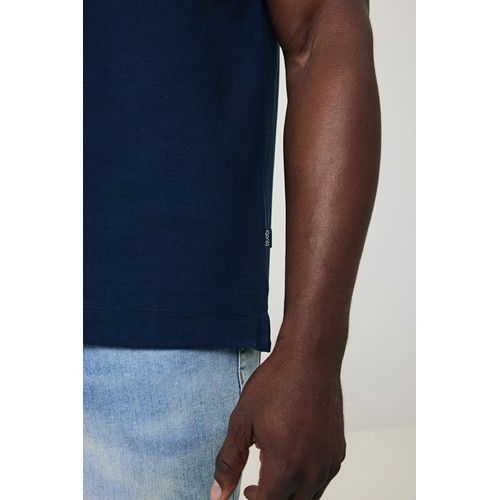 azul marino IQONIQ Yosemite Polo Piqué Unisex Algodón Reciclado