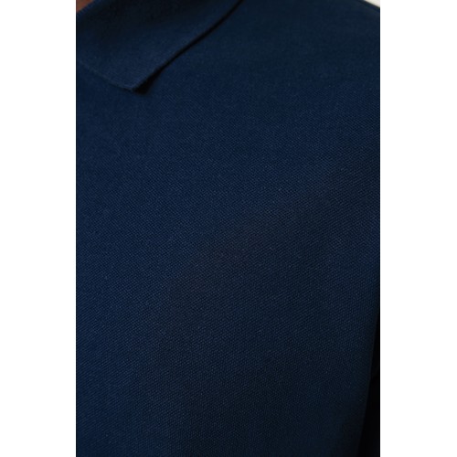 azul marino IQONIQ Yosemite Polo Piqué Unisex Algodón Reciclado