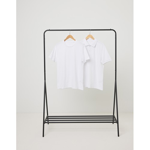 white IQONIQ Yosemite Polo Piqué Unisex Algodón Reciclado