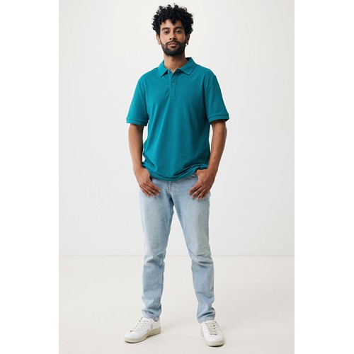 verdigris IQONIQ Yosemite Polo Pique Unisex Algodón Reciclado