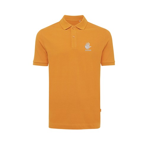 naranja sunset IQONIQ Yosemite Polo Pique Unisex Algodón Reciclado