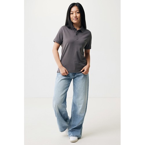antracita IQONIQ Yosemite Polo Pique Unisex Algodón Reciclado