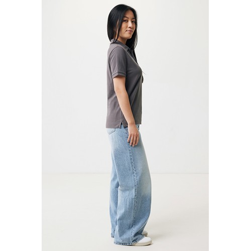 antracita IQONIQ Yosemite Polo Pique Unisex Algodón Reciclado
