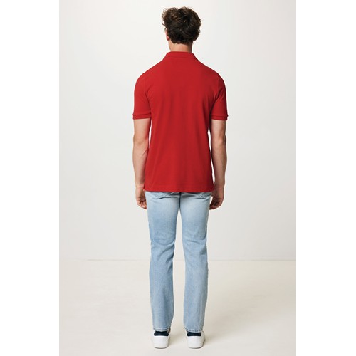 red IQONIQ Yosemite Polo Piqué Unisex Algodón Reciclado