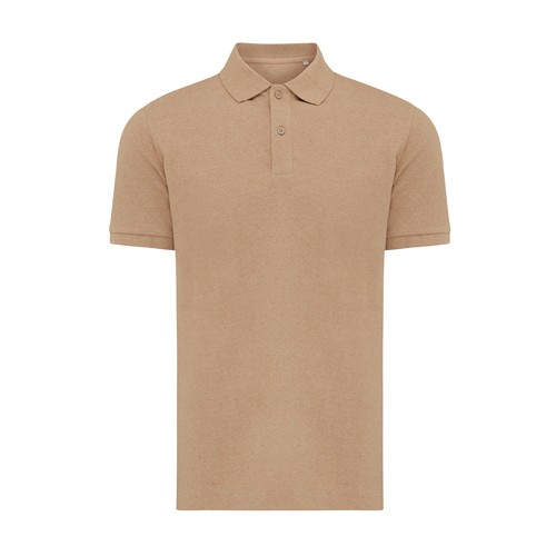 marron chiné IQONIQ Yosemite Polo Piqué Unisex Algodón Reciclado