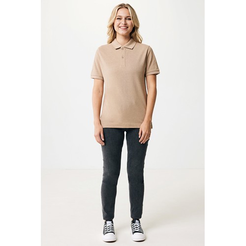 marron chiné IQONIQ Yosemite Polo Piqué Unisex Algodón Reciclado