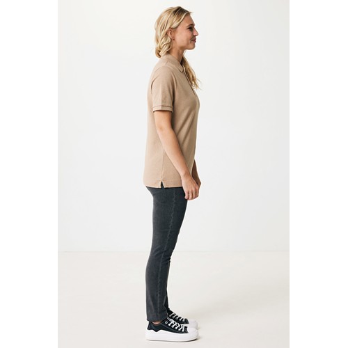 marron chiné IQONIQ Yosemite Polo Piqué Unisex Algodón Reciclado