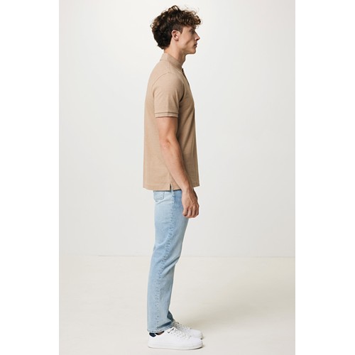 marron chiné IQONIQ Yosemite Polo Piqué Unisex Algodón Reciclado