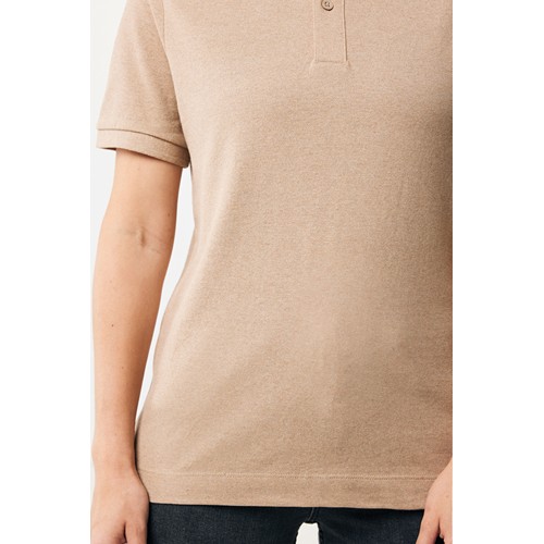marron chiné IQONIQ Yosemite Polo Piqué Unisex Algodón Reciclado