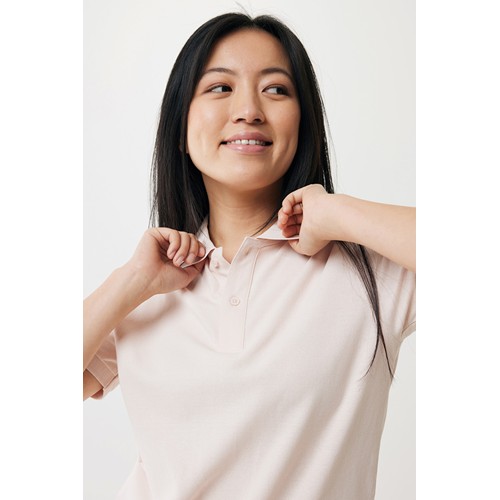 pink IQONIQ Yosemite Polo Pique Unisex Algodón Reciclado