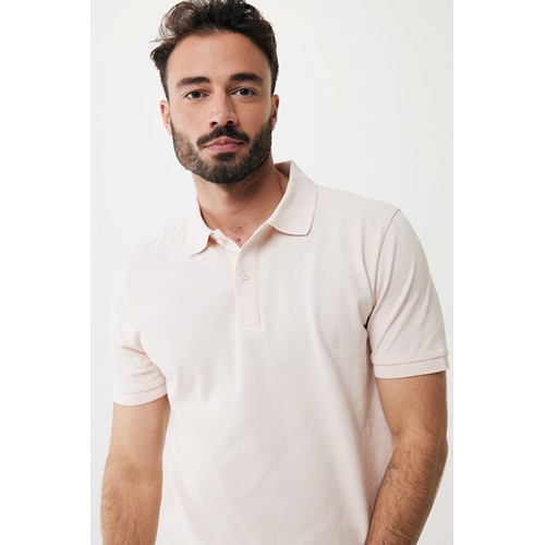 pink IQONIQ Yosemite Polo Pique Unisex Algodón Reciclado