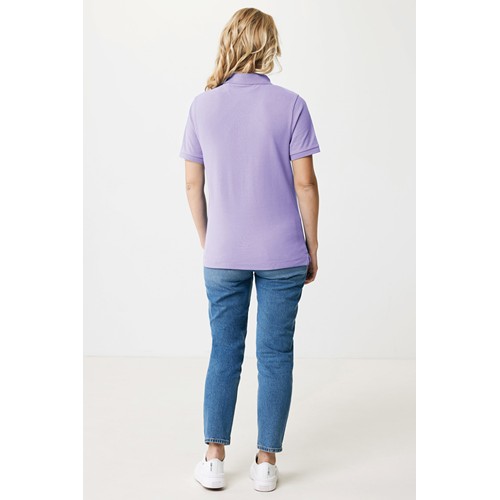 lavanda IQONIQ Yosemite Polo Piqué Unisex Algodón Reciclado