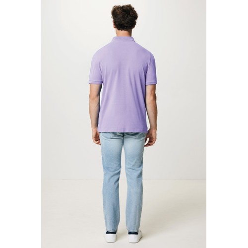 lavanda IQONIQ Yosemite Polo Piqué Unisex Algodón Reciclado