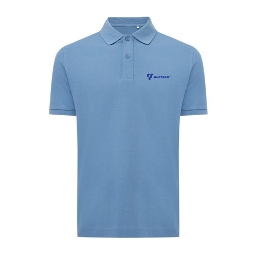 azul pato IQONIQ Yosemite Polo Pique Unisex Algodón Reciclado