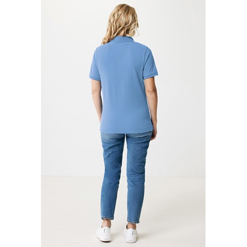 azul pato IQONIQ Yosemite Polo Pique Unisex Algodón Reciclado