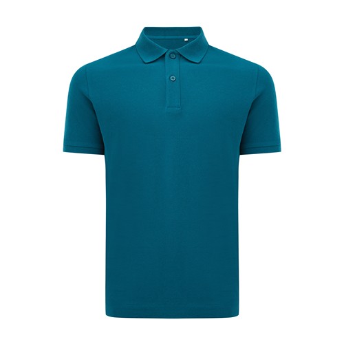 azul azulado profundo IQONIQ Yosemite Polo Pique Unisex Algodón Reciclado