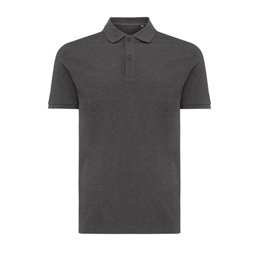 antracita chiné IQONIQ Yosemite Polo Piqué Unisex Algodón Reciclado