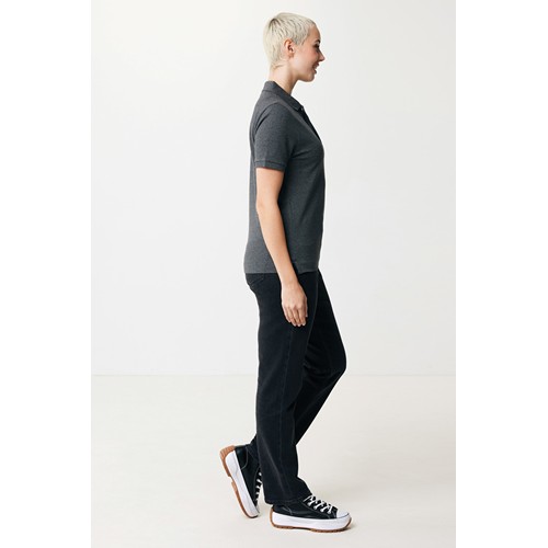 antracita chiné IQONIQ Yosemite Polo Piqué Unisex Algodón Reciclado