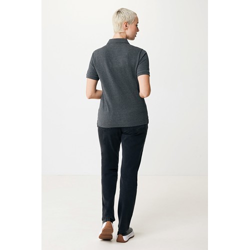 antracita chiné IQONIQ Yosemite Polo Piqué Unisex Algodón Reciclado