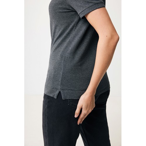 antracita chiné IQONIQ Yosemite Polo Piqué Unisex Algodón Reciclado