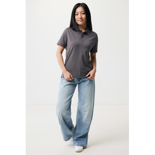 antracita Polo IQONIQ Yosemite de algodón reciclado