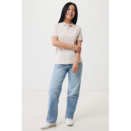 pink Polo IQONIQ Yosemite de algodón reciclado