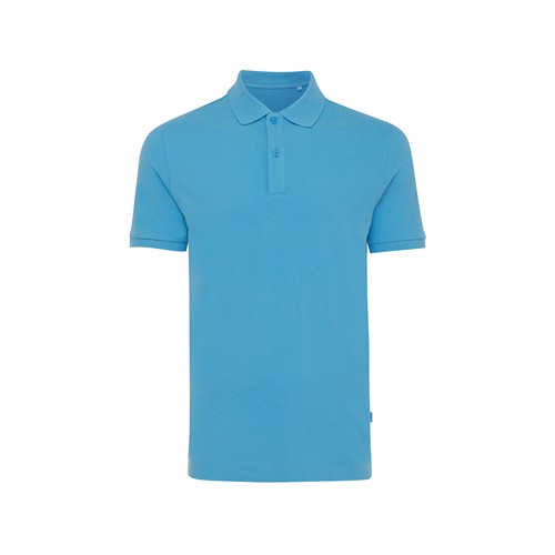 azul claro IQONIQ Yosemite Polo Pique Unisex Algodón Reciclado