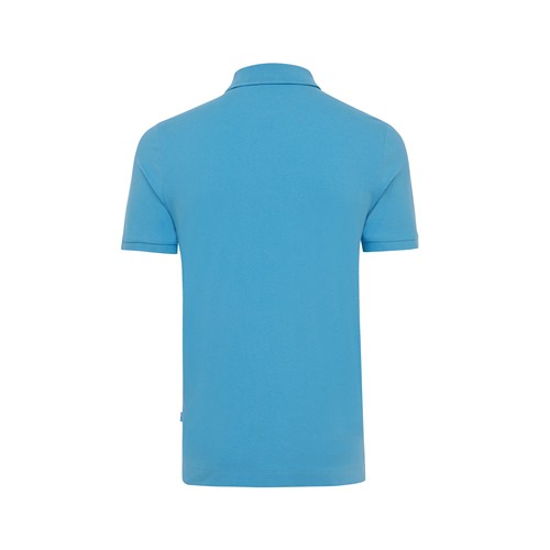 azul claro IQONIQ Yosemite Polo Pique Unisex Algodón Reciclado