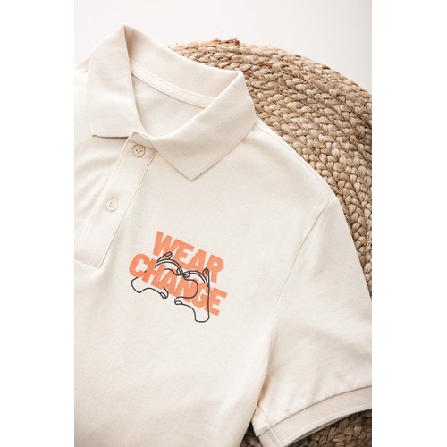 natural Polo IQONIQ Yosemite de algodón reciclado