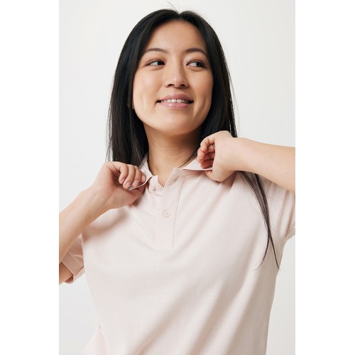 pink Polo IQONIQ Yosemite de algodón reciclado